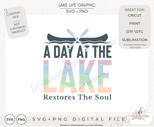 Days at The Lake SVG + PNG Graphic File