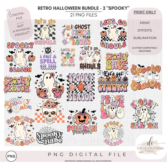 Copy of Best of Halloween Retro PNG Graphic Collection 2
