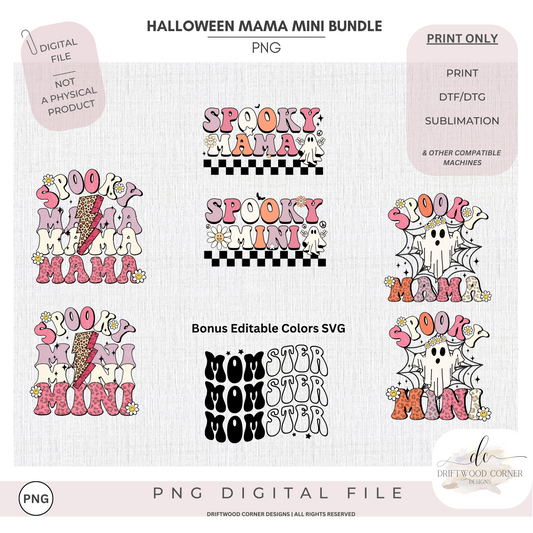 Halloween Mama Mini PNG Graphics Bundle