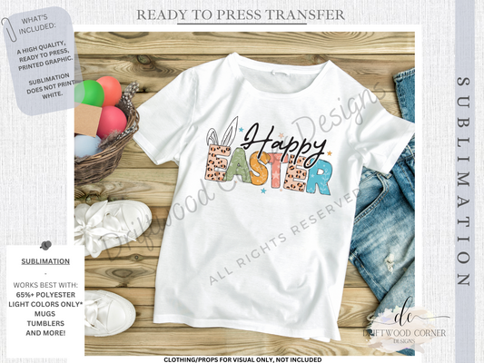 Easter Sublimation Transfer, Ready to Press Heat Transfer