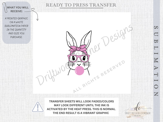 Easter Sublimation Transfer, Ready to Press Heat Transfer