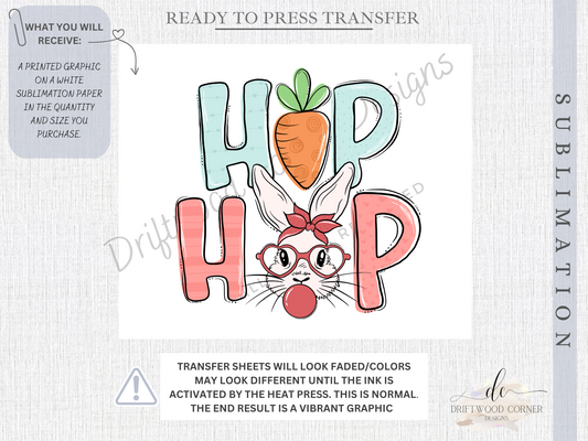 Easter Sublimation Transfer, Ready to Press Heat Transfer