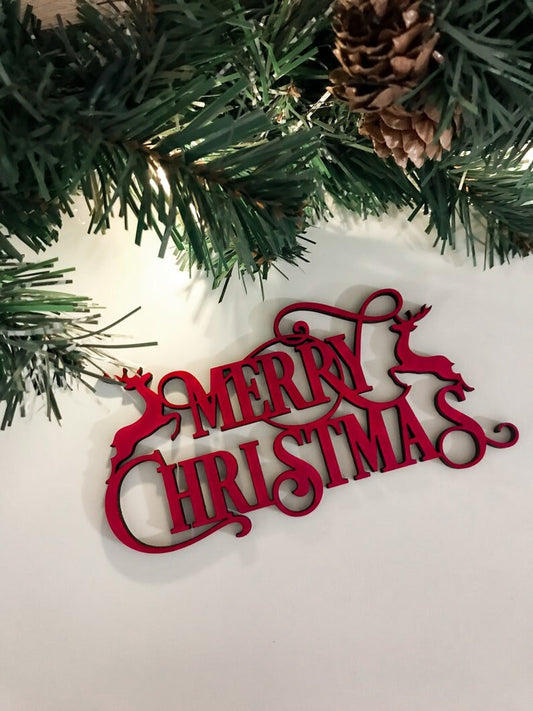 Merry Christmas Cut-Out Digital SVG, AI, EPS File!