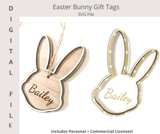 Easter Basket Gift Tag SVG Bundle! 3 of My BEST SELLING Tag Designs in 1 Bundle! Easter Basket/Easter tags/Easter Bunny/Kids Easter